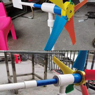 Generatore di corrente del filatore del generatore eolico dei mulini a vento dell'arcobaleno del giardino dell'iarda con la striscia principale 10m della luce notturna