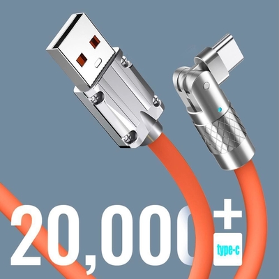 Tipo rotabile cavo rapido QC3.0 di USB del cavo di carico eccellente 180° 120w della tassa di C per i telefoni cellulari