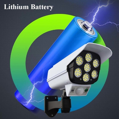2 in 1 lampada da parete solare all'aperto fittizia del sensore di moto della macchina fotografica di sicurezza leggera solare impermeabile