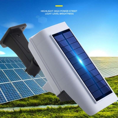2 in 1 lampada da parete solare all'aperto fittizia del sensore di moto della macchina fotografica di sicurezza leggera solare impermeabile