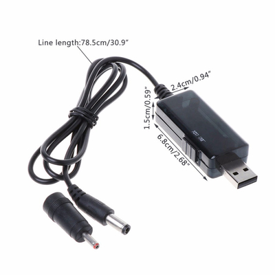 USB al cavo 5V di corrente continua all'adattatore della spina di CC Jack Charging Cable Power Cord di 9V 12V
