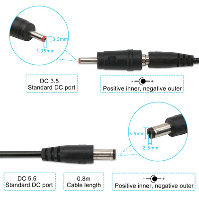 USB al cavo 5V di corrente continua all'adattatore della spina di CC Jack Charging Cable Power Cord di 9V 12V