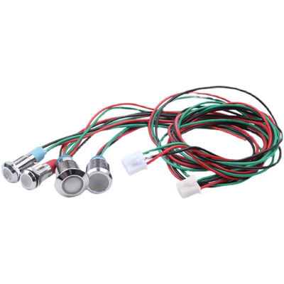 Connettori impermeabili principali a tre colori 12-24V di Lamp With Cable del pilota del segnale dell'indicatore luminoso di RGB
