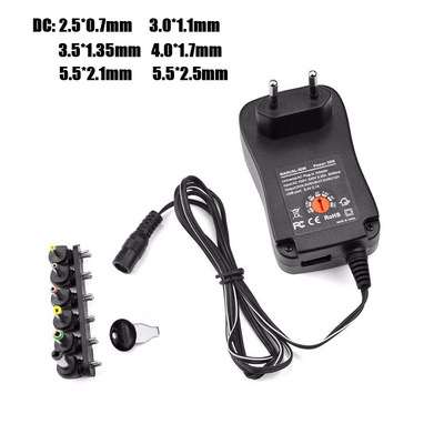 CA regolabile dell'adattatore universale dell'alimentazione elettrica 30W all'adattatore universale del caricatore di CC 3V/4.5V/6V/7.5V/9V/12V 1.5A