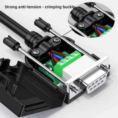 Femmina DB9 ad adattatore di interfaccia bus CAN terminali a vite a 4 pin con resistore da 120 ohm