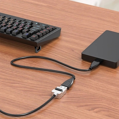 Cassa in metallo USB Jack maschio o femmina a blocchi terminali a vite a 5 pin Adaptatore di connettore