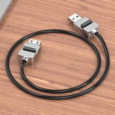 Cassa in metallo USB Jack maschio o femmina a blocchi terminali a vite a 5 pin Adaptatore di connettore