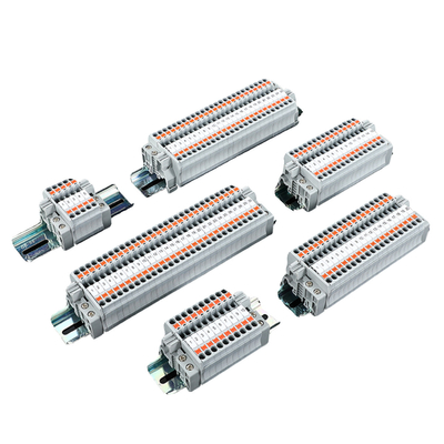 PT 2.5 Din Connettore montato su rotaia Push In Connection Spring Clamp Terminal Blocks Kit