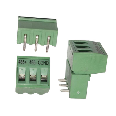 5.08mm Pitch PCB Plug-in Screw Terminal Blocks Plug + Right Angle Pin Header con servizio di marcatore stampato