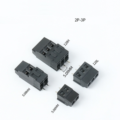 5.08mm / 0.2&quot; Pitch PCB Connectors Black Screw Terminal Blocks 2P 3P Combinazione doppia fila