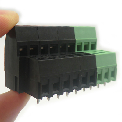 5.08mm / 0.2&quot; Pitch PCB Connectors Black Screw Terminal Blocks 2P 3P Combinazione doppia fila