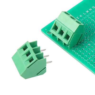 5.0mm Pitch PCB Soldering Connector di montaggio di vite blocchi terminali 45° ingresso laterale