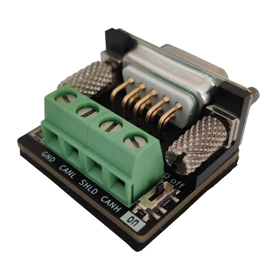 CAN OPEN Bus Interface to 4pin Female DB9 Adapter Board Compatibile con PCAN CIA Standard 120 Ohm incorporato