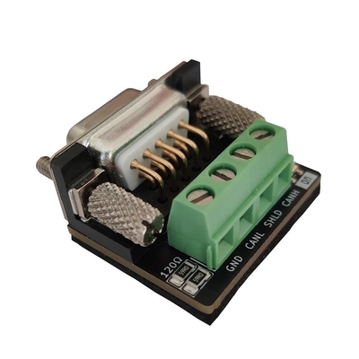 CAN OPEN Bus Interface to 4pin Female DB9 Adapter Board Compatibile con PCAN CIA Standard 120 Ohm incorporato