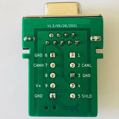 CAN OPEN Bus Interface to DB9 D Sub 9-pin Adapter Compatibile con PCAN CIA Standard 120 Ohm Incorporato