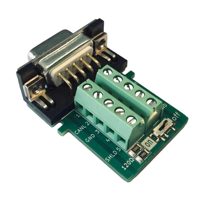 CAN OPEN Bus Interface to DB9 D Sub 9-pin Adapter Compatibile con PCAN CIA Standard 120 Ohm Incorporato