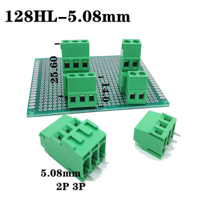 5.08mm / 0.2&quot; Dual Row PCB Mount Screw Terminal Blocks Connector con servizio di marcatore stampato