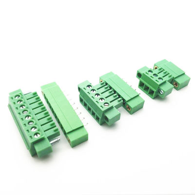 i blocchetti terminali della vite del PWB del passo di 3.81mm tappano + angolo diritto Pin Header con la flangia
