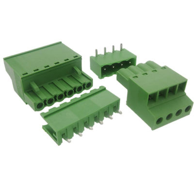 connettore fissante orizzontale Pluggable del PWB dell'entrata dei blocchetti terminali della vite del passo di 5.08mm