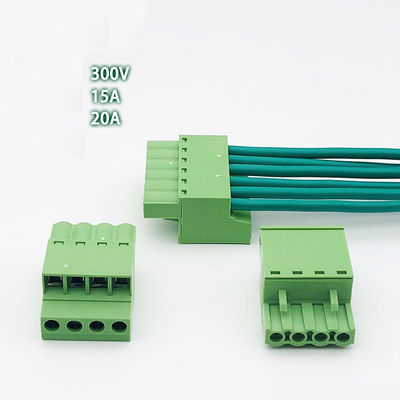 connettore fissante orizzontale Pluggable del PWB dell'entrata dei blocchetti terminali della vite del passo di 5.08mm