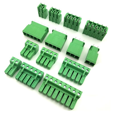 i blocchetti terminali alimentabili Pluggable di spaziatura della vite 30Amp di 7.62mm tappano + intestazione