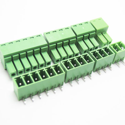 i blocchetti terminali alimentabili della vite del PWB del passo di 3.81mm tappano + Pin Header ad angolo retto