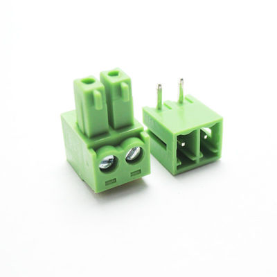 i blocchetti terminali alimentabili della vite del PWB del passo di 3.81mm tappano + Pin Header ad angolo retto