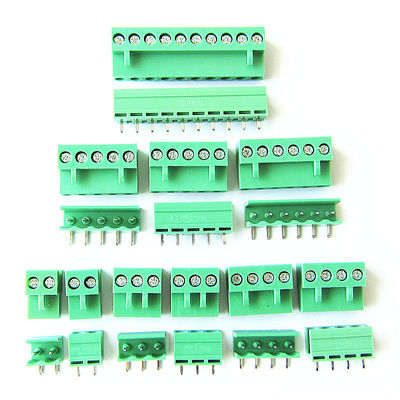 i blocchetti terminali Pluggable della vite del PWB del passo di 3.96mm tappano + Pin Header Socket Green HT3.96