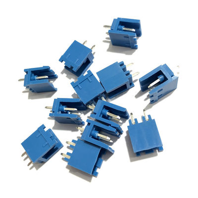 I blocchetti terminali Pluggable di spaziatura 5.08mm blu della vite del PWB tappano + Pin Header ad angolo retto