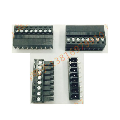 i blocchetti terminali Pluggable della vite del PWB del passo di 3.81mm tappano + Pin Header Black ad angolo retto