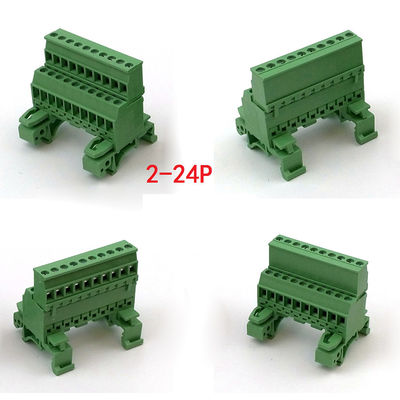 5.08mm/0,2&quot; ferrovia Pluggable di baccano dei blocchetti terminali della vite del passo che monta 300V 10A