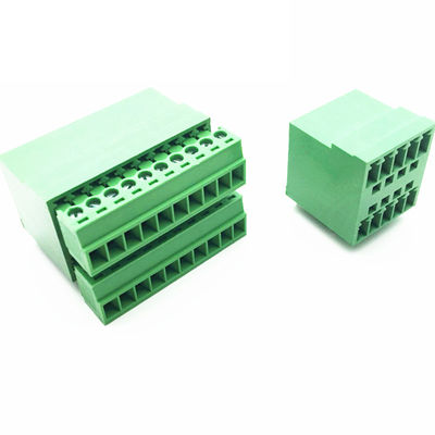 3.81mm Pitch connettori PCB a doppia fila a vite in fiocco in fiocco