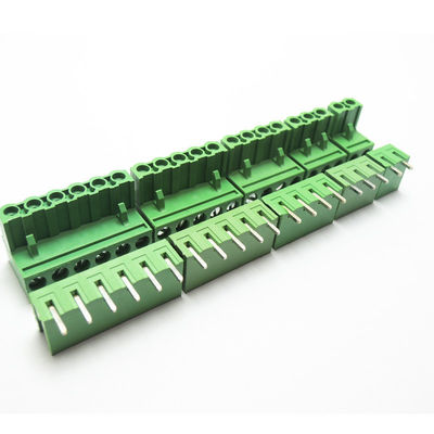 5.08mm Pitch PCB Plug-in Screw Terminal Blocks Plug + Right Angle Pin Header con servizio di marcatore stampato