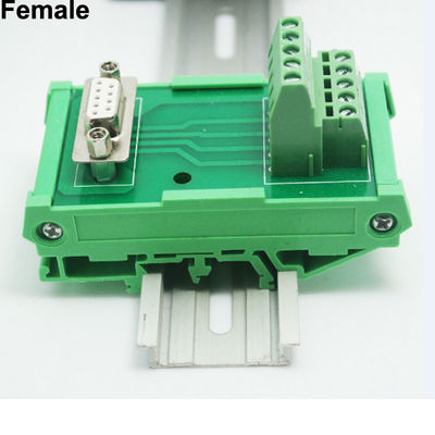 Sotto bordo di sblocco del blocchetto terminali di 9 Pin Single End Male Female connettori di DB9 D