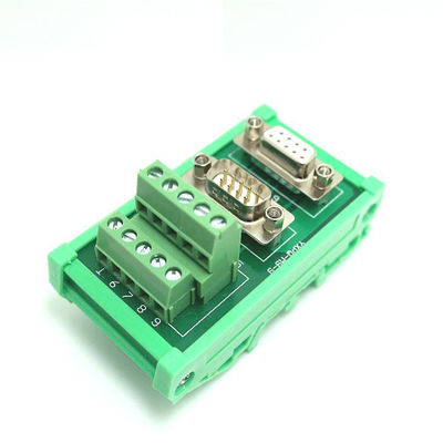 Blocchetto terminali di Pin Male Female Dual Connectors del sottomarino 9 di DB9 D che fissa il bordo di sblocco