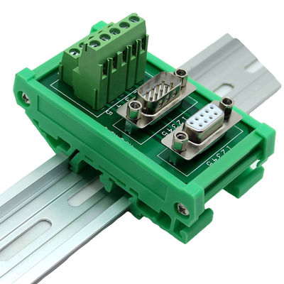 Blocchetto terminali di Pin Male Female Dual Connectors del sottomarino 9 di DB9 D che fissa il bordo di sblocco