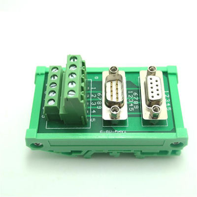 Blocchetto terminali di Pin Male Female Dual Connectors del sottomarino 9 di DB9 D che fissa il bordo di sblocco