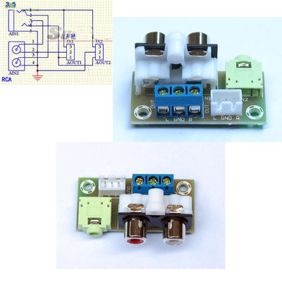 CC terminale del bordo 12-18V di sblocco del corredo 3.5mm RCA dell'amplificatore di Tone Board della preamplificazione NE5532
