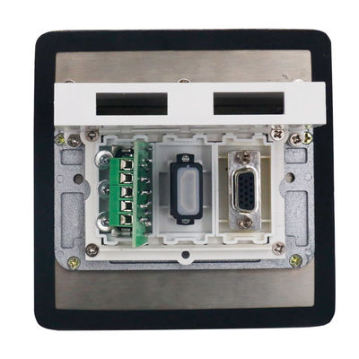Tipo aperto scatola di distribuzione a terra di acciaio inossidabile di combinazione di Modulars di multimedia degli incavi del pavimento impermeabile