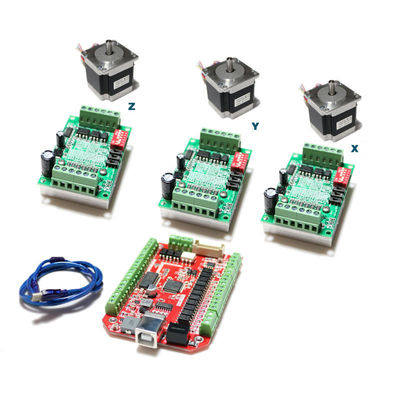 Driver Kit di programma di CNC del motore facente un passo MACH3 USB del regolatore 57mm del router di CNC di TB6560 3A