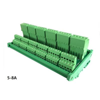 8 12 16 60 Strade Cable Connection Distribution Hub Terminal Blocks Cabling Board Din Rail Mount