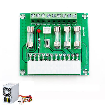 Bordo +3.3V +5V -12V +12V +5V di sblocco dei blocchetti terminali di distribuzione dell'alimentatore in CC del computer ATX