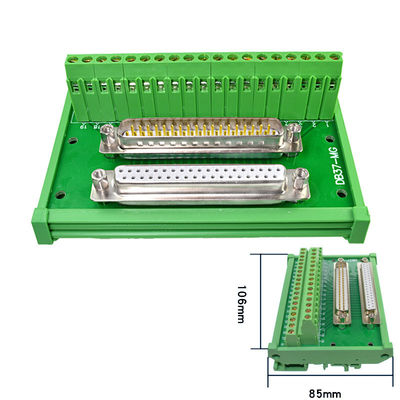 Blocchetto terminali di Pin Male Female Dual Connectors del sottomarino 37 di DB37 D che fissa il bordo di sblocco