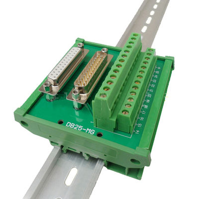 DB25 BACCANO femminile maschio di Pin Connectors Breakout Board del sottomarino 25 del blocchetto terminali D su rotaie