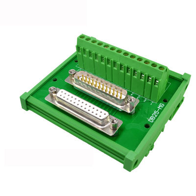 DB25 BACCANO femminile maschio di Pin Connectors Breakout Board del sottomarino 25 del blocchetto terminali D su rotaie