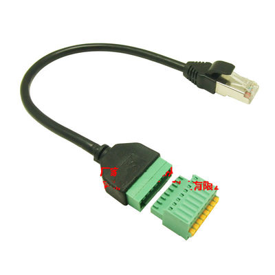 Connettore di RJ45 8P8C a 8 Pin Screw Terminal Block Adapter 30cm lungamente per soluzione del CCTV di sicurezza la video