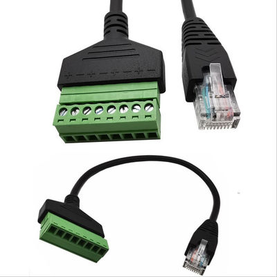 Connettore del maschio o femminile RJ45 8P8C al cavo 30cm di 8 Pin Screw Terminals Converter Adapter lungamente