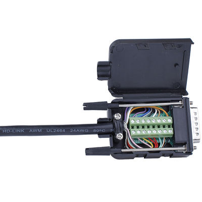 Sottomarino 15 Pin Dual Row Connectors di DB15 D all'adattatore dei blocchetti terminali con alloggio