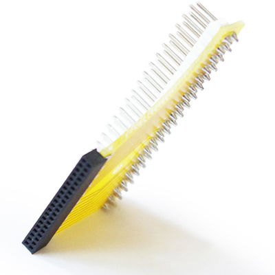 femmina doppia di fila del perno di 1.27mm 2 x 20 al convertitore del bordo del PWB di Pin Headers Adapter del maschio da 2,54 millimetri