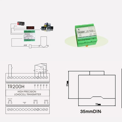 Convertitore corrente di tensione del trasmettitore dell'amplificatore del sensore delle cellule di carico di 4-20MA 0-10V 0-5V